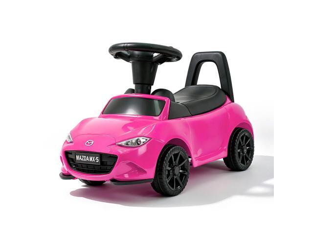 TCARAIWEN Mazda Licensed Ride On Car 3 in 1 Baby Toddler Toy Push Car Stroller 40 lbs Load Capacity with Bluetooth Music LED Lights