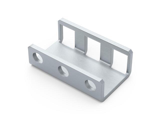 RackSolutions 1U Adapter Bracket, 2 Bends, 1.00 in Depth, Adjustable Rack Installation Depth, Compatible with Square, Threaded, and Round Hole...