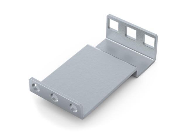 RackSolutions 1U Adapter Bracket, 4 Bends, 3.50 in Depth, Adjustable Rack Installation Depth, Compatible with Square, Threaded, and Round Hole...