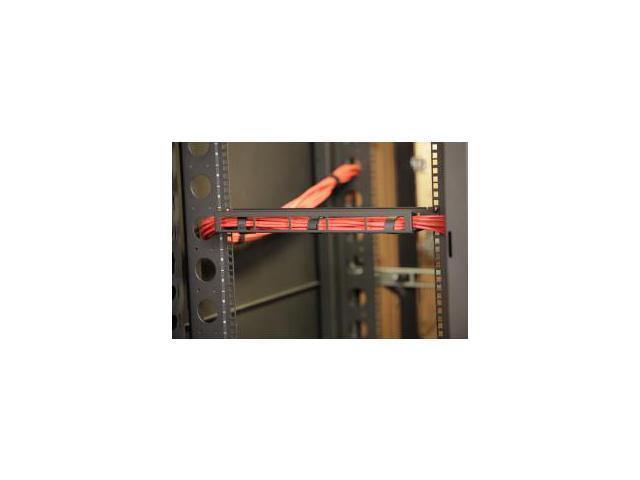 RackSolutions 1U Horizontal Cable Management Tray (3in Deep) - Efficient Cable Routing and Organization