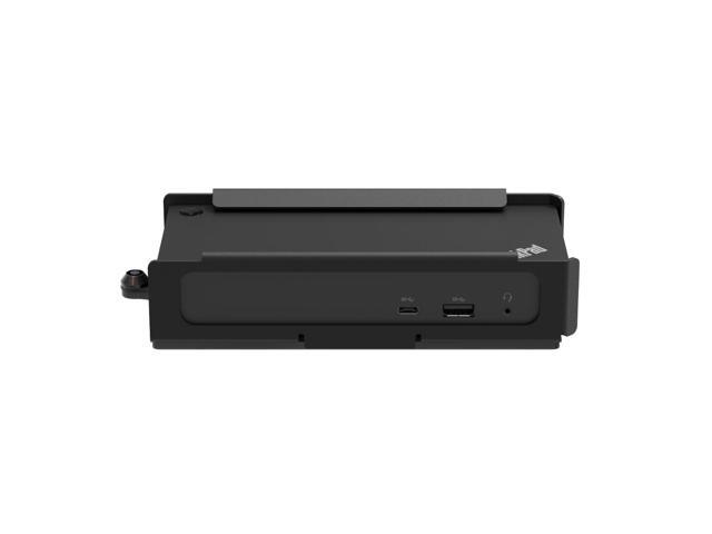 RackSolutions Secure Wall Mount L08 for Lenovo USB-C Docking Station 16 GA Steel Enclosure with Barrel Lock, Black Powder Coat Finish, Fully...
