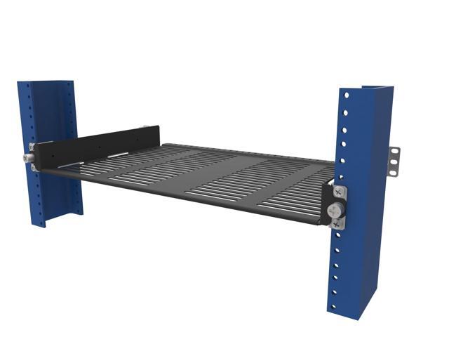RackSolutions 1U Sliding 2Post Cantilever Shelf - 10' Depth, Space-Saving Shelf