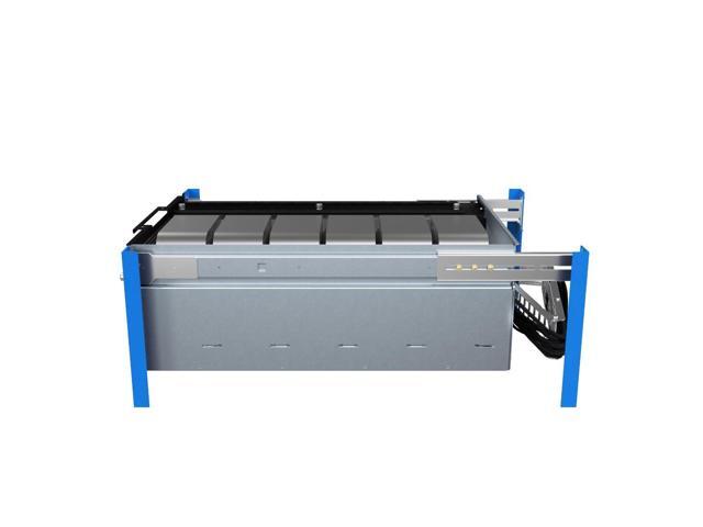 RackSolutions 5U HyperShelf for 6 Apple Mac Studio, Rack Mount Shelf with Airflow Management and Cable Management Arm, 26'-29.5' Depth Range