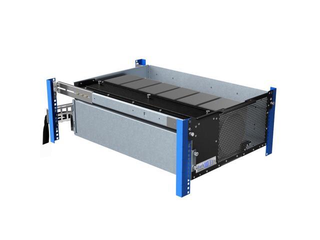 RackSolutions 5U HyperShelf for 6 Apple Mac Studio, Rack Mount Shelf with Airflow Management and Cable Management Arm, 26'-29.5' Depth Range
