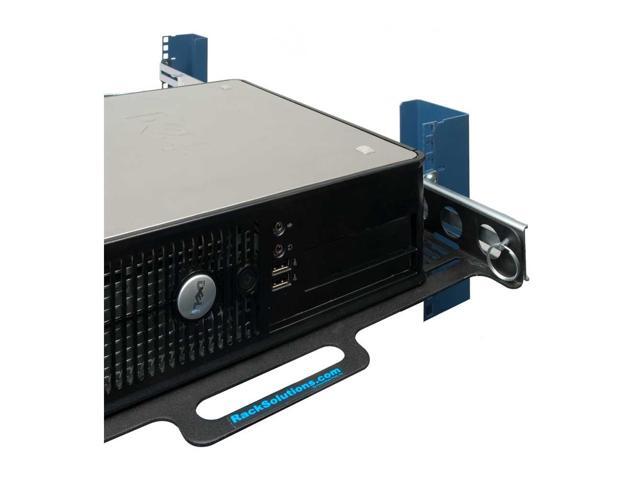 RackSolutions 1U Dry Sliding Seismic Transport Shelf, 24' Depth, Cable Management Arm