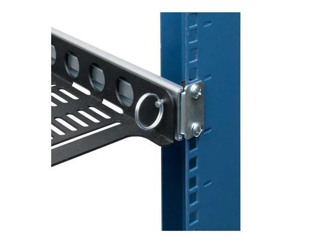 RackSolutions 1U Dry Sliding Seismic Transport Shelf, 24' Depth, Cable Management Arm