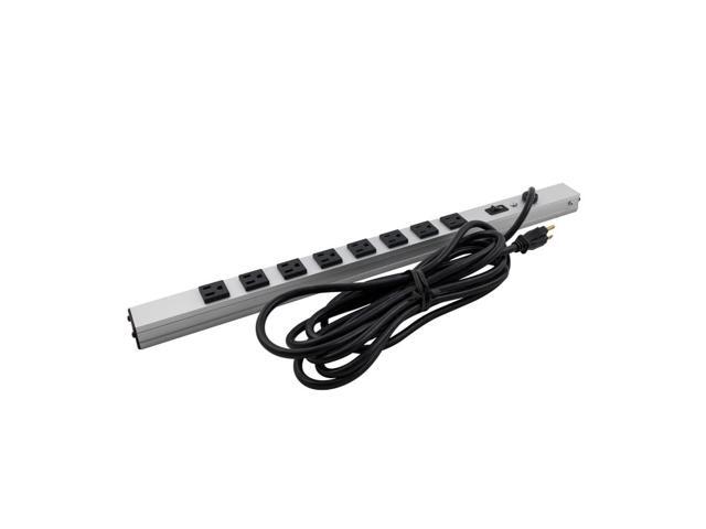 RackSolutions 20A Vertical Power Strip, 24 Outlets, 15ft Cord, NEMA L5-20P Plug and 5-20R Receptacles