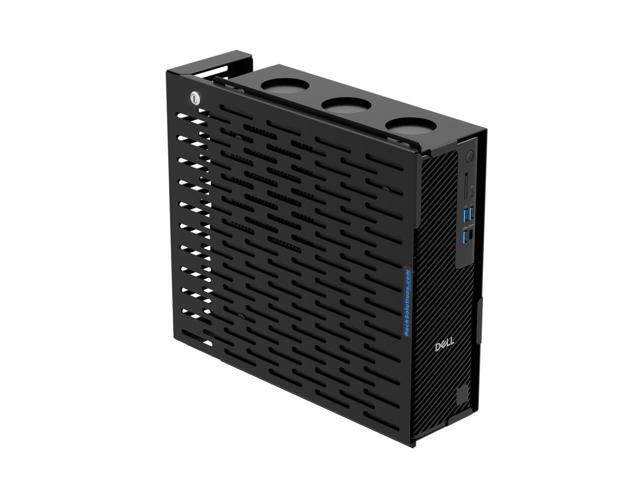 RackSolutions 110-E Secure Wall Mount for Dell Pro Slim PCs, Locking Enclosure with Cable Cover, Includes Keys and Mounting Hardware