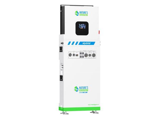 Nature's Generator Lithium 10K Solar Generator for Home with Plug & Play Design