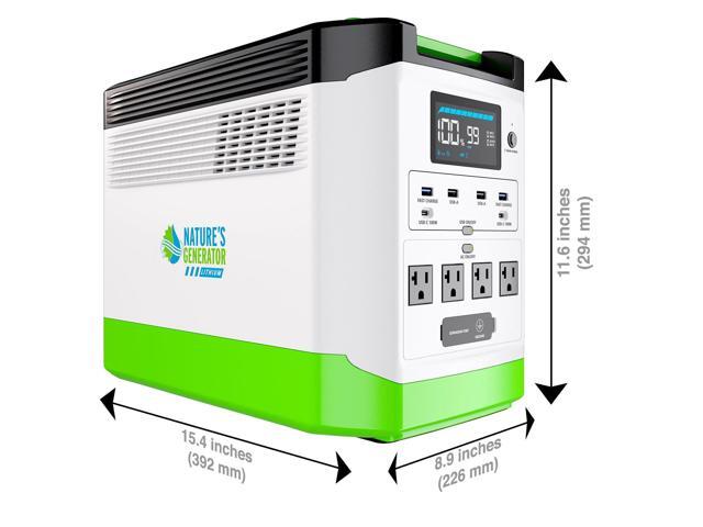 Nature's Generator Lithium 1800 Combo:2 of 1800W Solar & Wind Powered Nature's Generator Lithium+Link Cable