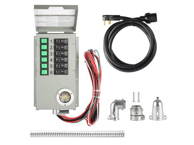 Nature's Generator Transfer Switch 6 Circuits 120V 30A Non-Automatic Power Transfer Kit