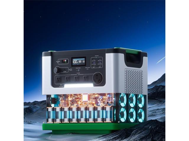 Nature's Generator 3072Wh Lithium 3600W Portable Power Station with Advanced LiFePO4 Battery and Multi-Charging Options for Home and Outdoor Use