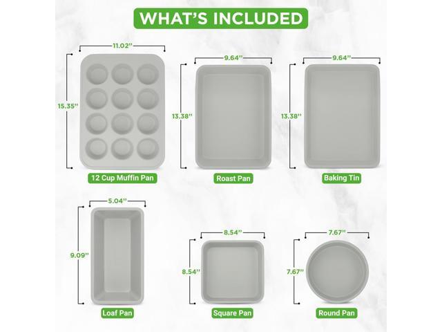 NutriChef 20pc Nonstick Cookware & Bakeware Set - NCCW20SBG - White