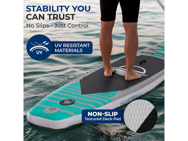 SereneLife 10 Inflatable Stand Up Paddle Board with Premium SUP Accessories, 32 Wide Stable Design, Non-Slip EVA Deck Pad for Adults, 275 lbs....