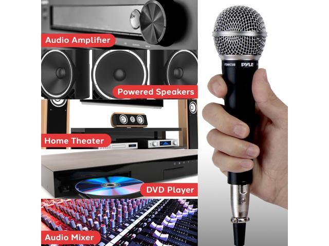 Pyle Professional Dynamic Microphone - 8-Pack Unidirectional Handheld Mic with Built-in Pop Filter, High Signal Output, 15 ft. XLR Audio Cable,...