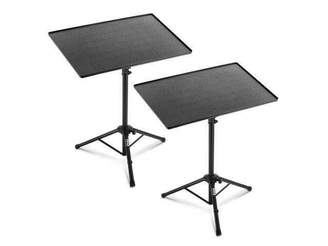 Pyle Universal Laptop Projector Tripod Stand - 2 Pcs Computer, Book, DJ Equipment Holder Mount Height Adjustable Up to 50 Inches w/ 20'' x 16''...