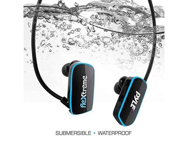 Pyle Flextreme Waterproof Sports Wearable MP3 Headset Music Player 8GB Underwater Swimming Jogging Walking Gym Earphones Earbuds Rechargeable...