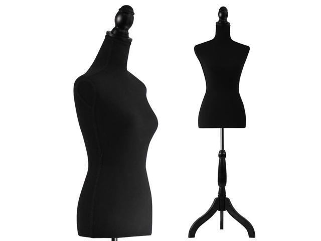 SereneLife Female Torso Mannequin Display - Sturdy and Durable, Adjustable Dress Form (52-64'), Lightweight, Easy-to-Assemble, Stable Tripod Stand,...
