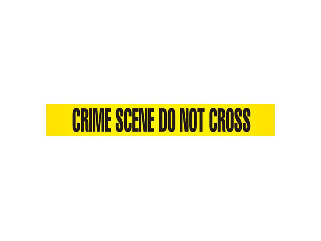 Pyle 6 Pieces Crime Scene Do Not Cross Tape Set - 656 Feet, Black and Yellow, Waterproof and UV-Resistant, Ideal for Construction Zones, Traffic...