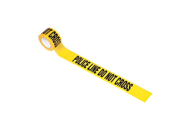 Pyle 6 Pieces Police Line Do Not Cross Sign Tape Set - 656 Feet, Black and Yellow, Waterproof and UV-Resistant, Ideal for Roadworks, Events, and...