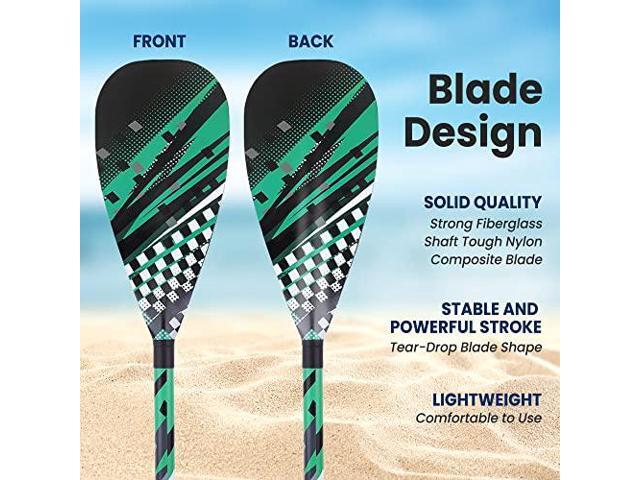 SereneLife Adjustable SUP Paddle - Adjustable 3-Piece Mix Carbonfiber Paddle, Lightweight & Comfortable to Use, Includes Carrying Bag w/ Zip and...