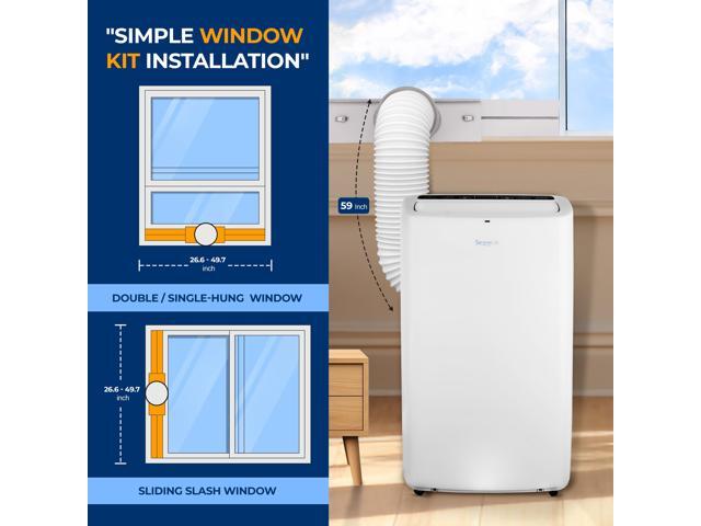 SereneLife SLPAc14 SLPAc Portable Air conditioner compact Home Ac cooling Unit with Built-in Dehumidifier Fan Modes, Quiet Operation, Includes...
