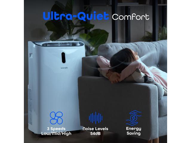 Serene Life Portable Air Conditioner - 12000 BTU Cooling Capacity (ASHRAE) Compact Home A/C Cooling Unit with Built-in Dehumidifier & Fan Modes,...
