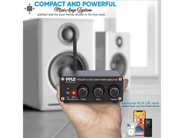 Pyle PDA22BT Compact Powerful Home Audio Amplifier Receiver Mini with Bluetooth 5.0 2 x 100 Watt - image 2