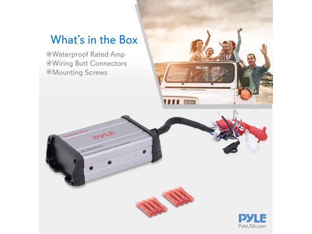 Pyle PLMTR4A Waterproof 1500W 4 Channel Marine Power Audio Amp for Boats - image 7