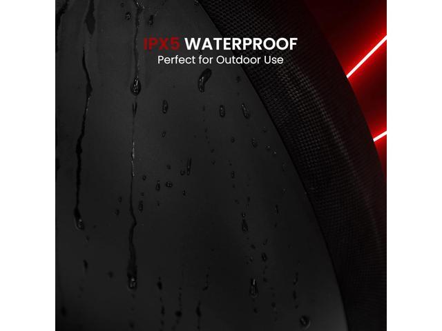 Pyle Dual 3' Portable Bluetooth Waterproof Speaker with Wired Microphone & Rechargeable Battery - Black (PNX8BK)