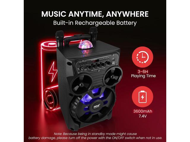 Pyle 8' Portable Bluetooth PA Speaker System - PPHP87BTA