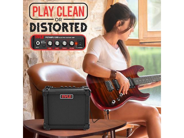 Pyle Electronic Guitar Amplifier - 5' Portable High-Definition Speaker - PGTAMPL128B