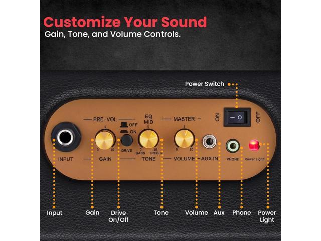 Pyle Electronic Guitar Amplifier - PGTAMPL232BK