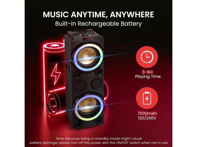 Pyle Bluetooth Karaoke PA Speaker System - PPHD210