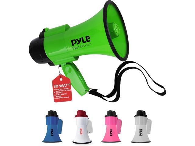 Pyle Compact Portable Megaphone Speaker with Siren Alarm - Green PMP32GR