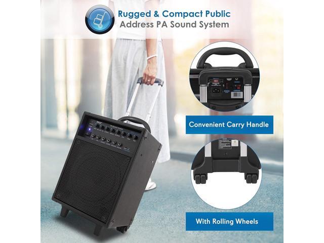Pyle Wireless Portable Bluetooth PA Speaker System with Rechargeable Battery - 400W PWMA230BT