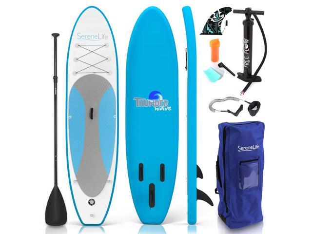 SereneLife Thunder Wave Inflatable Stand-Up Paddle Board (SUP) - 10' with Accessories, SKU SLSUPB10