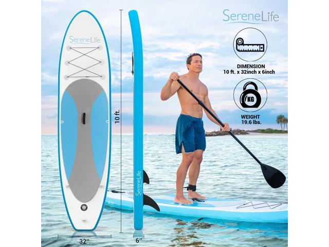 SereneLife Thunder Wave Inflatable Stand-Up Paddle Board (SUP) - 10' with Accessories, SKU SLSUPB10