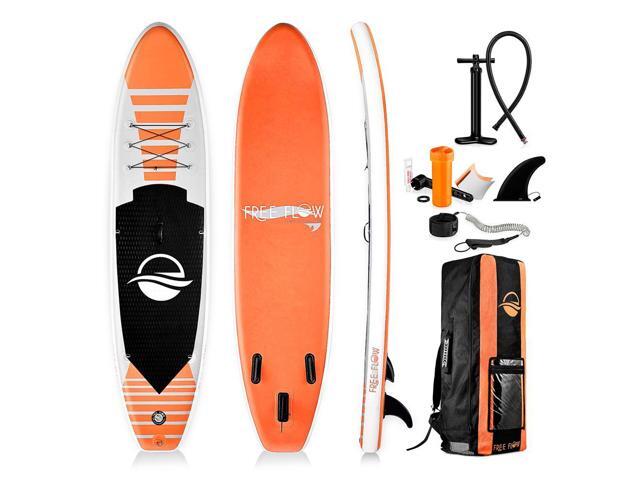 SereneLife 10.5' Free-Flow Inflatable Stand-Up Paddle Board - Blue (SLSUPB135)