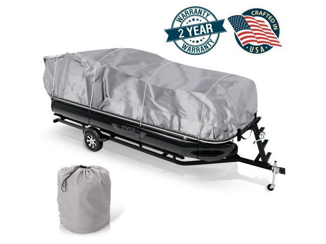 Pyle Armor Shield Trailer Guard Pontoon Boat Cover 17'-20' (Beam Width to 96'') (PCVHP440)
