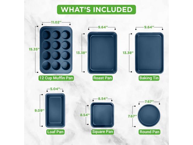 NutriChef 20-Piece Non-Stick Kitchenware Pots & Pans Set Blue (NCCW20SBLU)