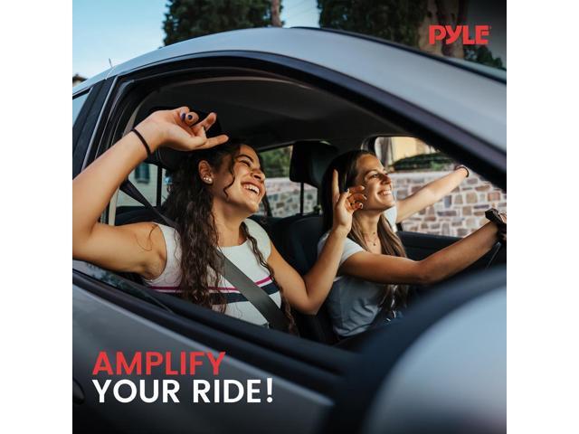 Pyle 3.2 Farad Digital Power Capacitor - High-Performance Car Audio Accessory with Blue Digital Display (PLCAPE32)