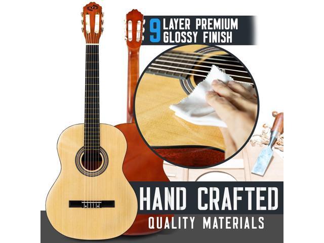 Pyle 39' Classical Guitar Kit - 6-String with Digital Tuner & Accessories (PGACLS90)
