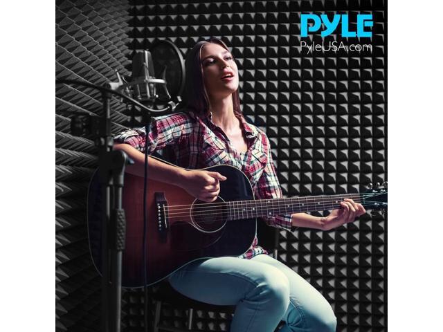 Pyle Studio Sound Absorbing Isolation Panel - Acoustic Foam with Stand (PSIP24)