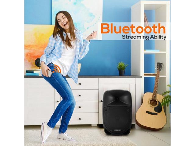 Pyle PSBT85A 800W Bluetooth Karaoke Speaker w/ Wireless Microphone & Remote - image 7