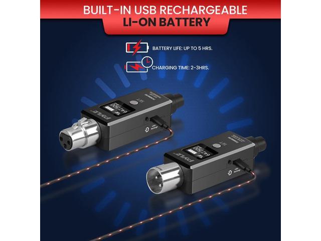 Pyle Multifunctional UHF Wireless Adapter System for Dynamic Microphones (PDWMU90)