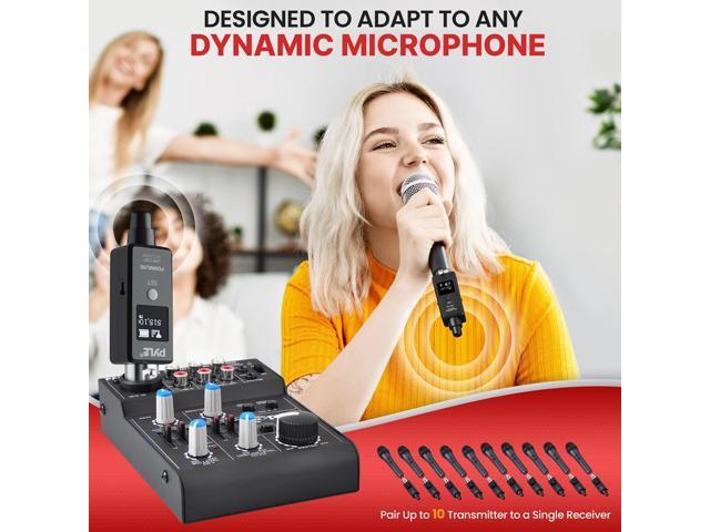 Pyle Multifunctional UHF Wireless Adapter System for Dynamic Microphones (PDWMU90)