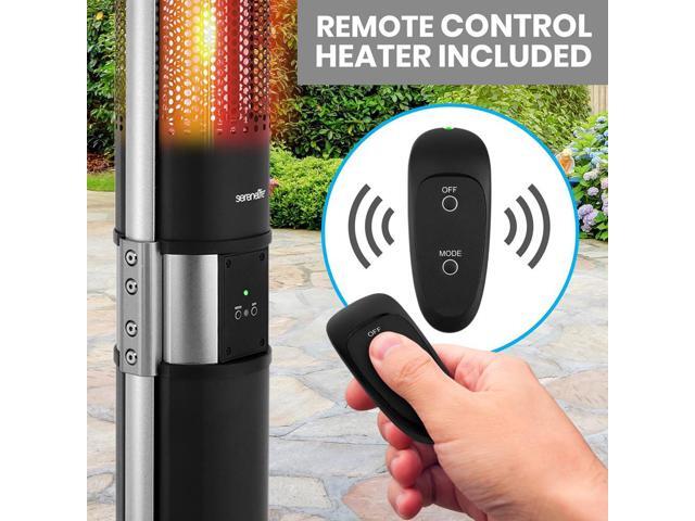 SereneLife Electric Patio Heater with Remote Control - 1500W (SLOHT44)
