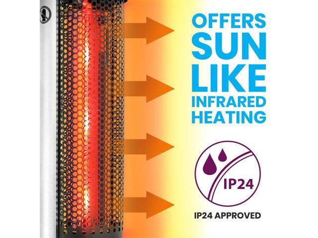 SereneLife Electric Patio Heater with Remote Control - 1500W (SLOHT44)