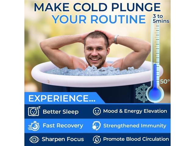 SereneLife Inflatable Insulated Cold Plunge Tub - Ice Bath Therapy Pod (SLCPTBPVC12)
